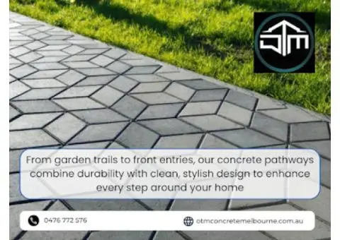 Concrete Driveways, Pathways & Installation Experts in Melbourne | OTM Concrete
