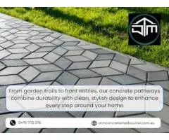 Concrete Driveways, Pathways & Installation Experts in Melbourne | OTM Concrete