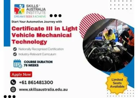 Hands-On Training with Certificate 3 in Light Vehicle Mechanical Technology