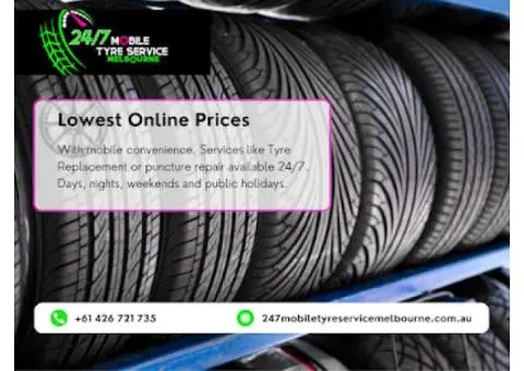 24/7 Mobile Tyre Service Melbourne | Emergency Tyre Repairs & Replacement