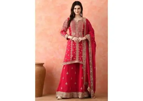 Flowy Fits – Shop Palazzo Suit Designs at Mirraw