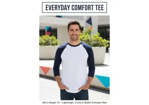 Men’s Raglan Tee | Personalized Comfy Fits for Men’s Fashion