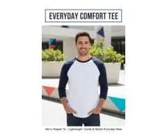 Men’s Raglan Tee | Personalized Comfy Fits for Men’s Fashion