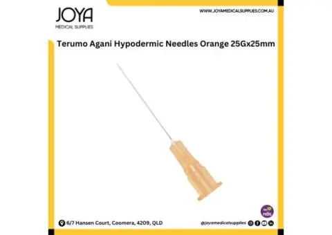 Terumo Agani Hypodermic Needles Orange 25Gx25mm - Joya Medical Supplies