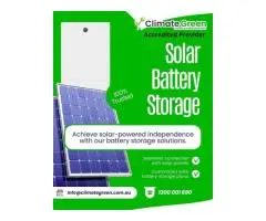 Unlock Energy Freedom with Solar Battery Storage – Climate Green