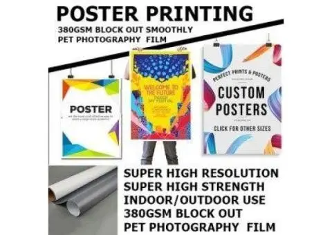 Poster Printing – Eye-Catching Designs for Every Purpose