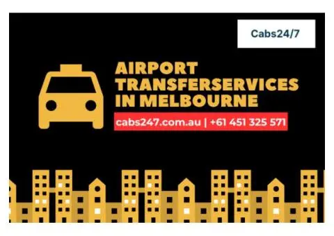 Reliable Airport Transfer Services in Melbourne – Cabs24/7