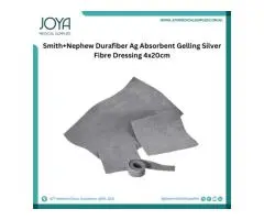 Smith+Nephew Durafiber Ag Absorbent Gelling Silver Fibre Dressing 4x20cm - Joya Medical Supplies