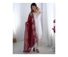 White Hues, Endless Styles – Explore Salwar Suits at Mirraw