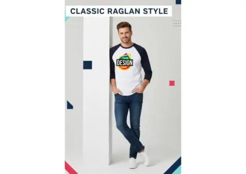 Spring Outfits — Men’s Raglan Tee | Personalized Comfy Fits for Men’s Fashion