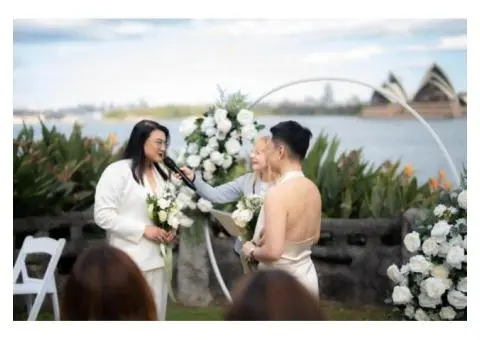 Celebrant wedding ceremony