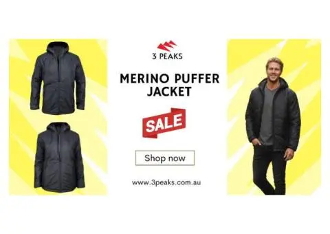 Women’s Merino Puffer Jacket – Premium Warmth & Comfort | On Sale Now