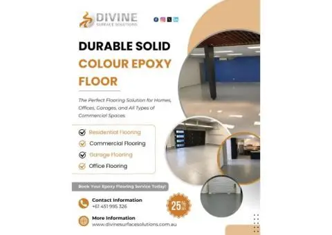 Solid Color Epoxy Sydney | Decorative Flake Flooring Specialists