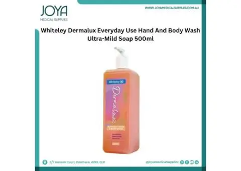 Whiteley Dermalux Everyday Use Hand And Body Wash Ultra-Mild Soap 500ml - Joya Medical Supplies