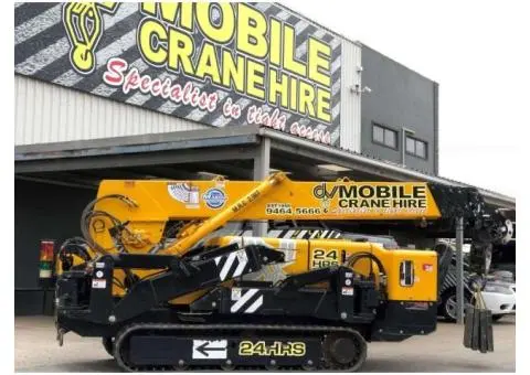 Dependable Crawler Crane Hire in Melbourne