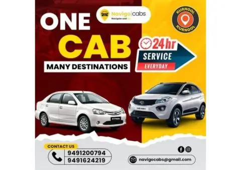 Cab services || Taxi services || Local taxi Services || 24/7 taxi services in Kurnool