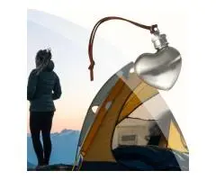 1Oz Camping Hip Flask, Heart-Shaped Accessories, Leakproof Hiking Hip Flask for