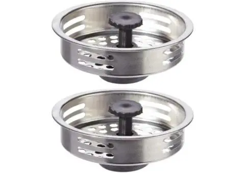 1PC 8CM Stainless Steel Kitchen Sink Strainer Waste Plug Filter Drain Stopper (1 - 2/2