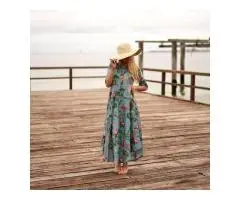 Comfortable & Chic Cotton Maxi Dress