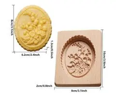Wooden Cookie Molds - Cookies Stamp Mold Cutter - Molds for Baking, Craft Decora