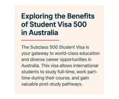Exploring the Benefits of Student Visa 500 in Australia