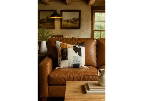 Premium Cowhide Cushions from Melbourne Leather Co.