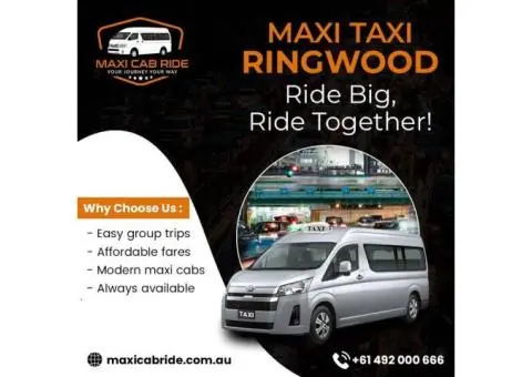 Comfortable maxi taxi in Lilydale at Maxi Cab Ride - 2/2