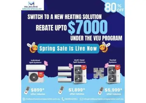 Ducted System Installation – From $5,999 After Rebates