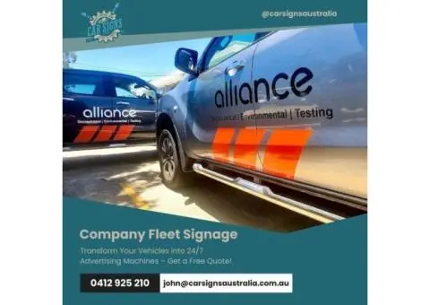 Car Signage company Sydney