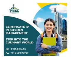 Choose cert 4 kitchen management at PEIA