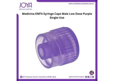 Medicina ENFit Syringe Caps Male Low Dose Purple Single-Use - Joya Medical Supplies