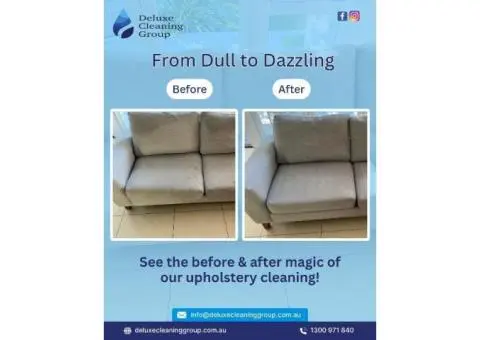 Deluxe Cleaning Group: Upholstery Cleaning Brisbane with Carpet Steam Cleaning