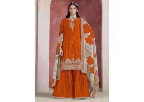 Diwali Dazzle – Shop Stunning Sharara Suits at Mirraw