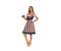 Elegant Ladies German Beer Maid Fancy Dress for Oktoberfest Fun