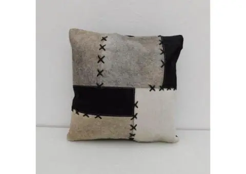 Genuine Cowhide Cushions – Unique Rustic Style