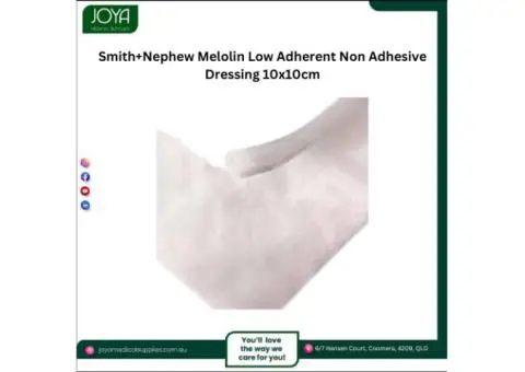 Smith+Nephew Melolin Low Adherent Non Adhesive Dressing 10x10cm - Joya Medical Supplies