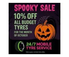Spooky October Tyre Sale – 10% Off All Budget Tyres!
