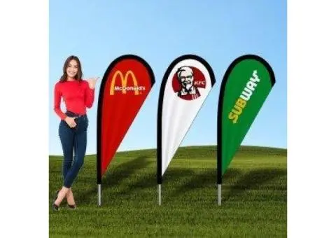 Teardrop Banners – Dynamic and Attention-Grabbing Outdoor Displays