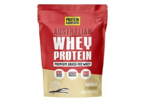 Protein Supplies Australia Whey Protein Powder Vanilla — Premium Blend for Recovery
