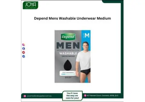 Depend Mens Washable Underwear Medium - Joya Medical Supplies