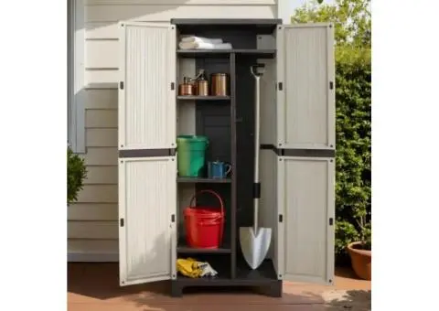 Durable Gardeon 173cm Outdoor Storage Cabinet – Lockable & Weatherproof