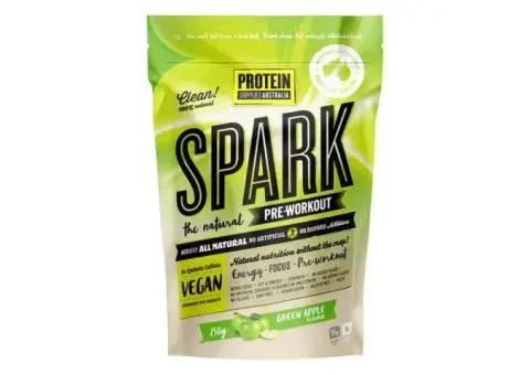 Zesty Green Apple Power – Spark Pre-Workout by Protein Supplies Australia