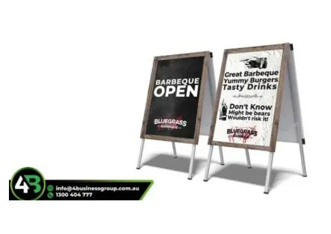 A-Frame Printing Services in Brisbane – Portable, Durable, and Customizable Signage Solutions