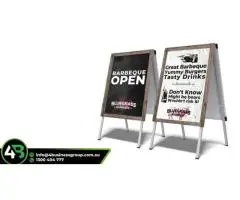 A-Frame Printing Services in Brisbane – Portable, Durable, and Customizable Signage Solutions