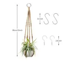 2 Pcs Plant Hangers Hanging Plant Holder for Indoor Outdoor Decor Macrame Hangin