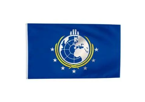 Super Earth Flag Banner 3X5Feet Garden House Flag Banner Decor, Blue