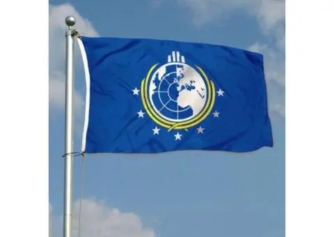 Super Earth Flag Banner 3X5Feet Garden House Flag Banner Decor, Blue - 2/2