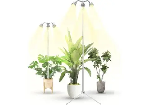 Grow Lights for Indoor Plants Full Spectrum with Detachable Tripod Stand, 10-55 - 2/4