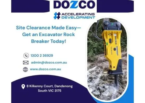 Site Clearance Made Easy—Get an Excavator Rock Breaker Today!