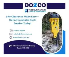 Site Clearance Made Easy—Get an Excavator Rock Breaker Today!
